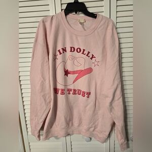 Pink Graphic Sweatshirt